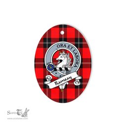 Ramsay Scottish Clan Badge Plaid Ornament Gift. Christmas Tree Ornament Ramsay Tartan Ornament,  ceramic ornament, personalized christmas ornaments, christmas tree ornaments, christmas door decorations, Plaid Ornament, Tartan Ceramic Ornament