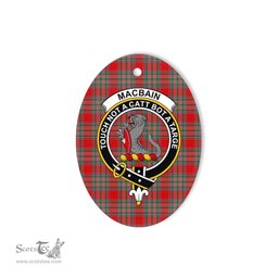 MacBain Scottish Clan Plaid Ornament Gift. Christmas Tree Ornament MacBain Clan Tartan Ornament,  ceramic ornament, personalized christmas ornaments, christmas tree ornaments, christmas door decorations, Plaid Ornament, Tartan Ceramic Ornament