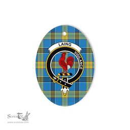 Laing Scottish Clan Plaid Ornament Gift. Christmas Tree Ornament Laing Clan Tartan Ornament,  ceramic ornament, personalized christmas ornaments, christmas tree ornaments, christmas door decorations, Plaid Ornament, Tartan Ceramic Ornament