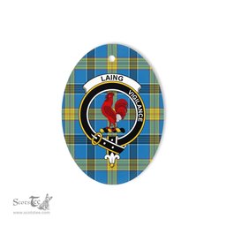 Laing Scottish Clan Plaid Ornament Gift. Christmas Tree Ornament Laing Clan Tartan Ornament,  ceramic ornament, personalized christmas ornaments, christmas tree ornaments, christmas door decorations, Plaid Ornament, Tartan Ceramic Ornament