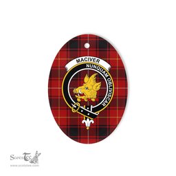 MacIver Scottish Clan Plaid Ornament Gift. Christmas Tree Ornament MacIver Clan Tartan Ornament,  ceramic ornament, personalized christmas ornaments, christmas tree ornaments, christmas door decorations, Plaid Ornament, Tartan Ceramic Ornament