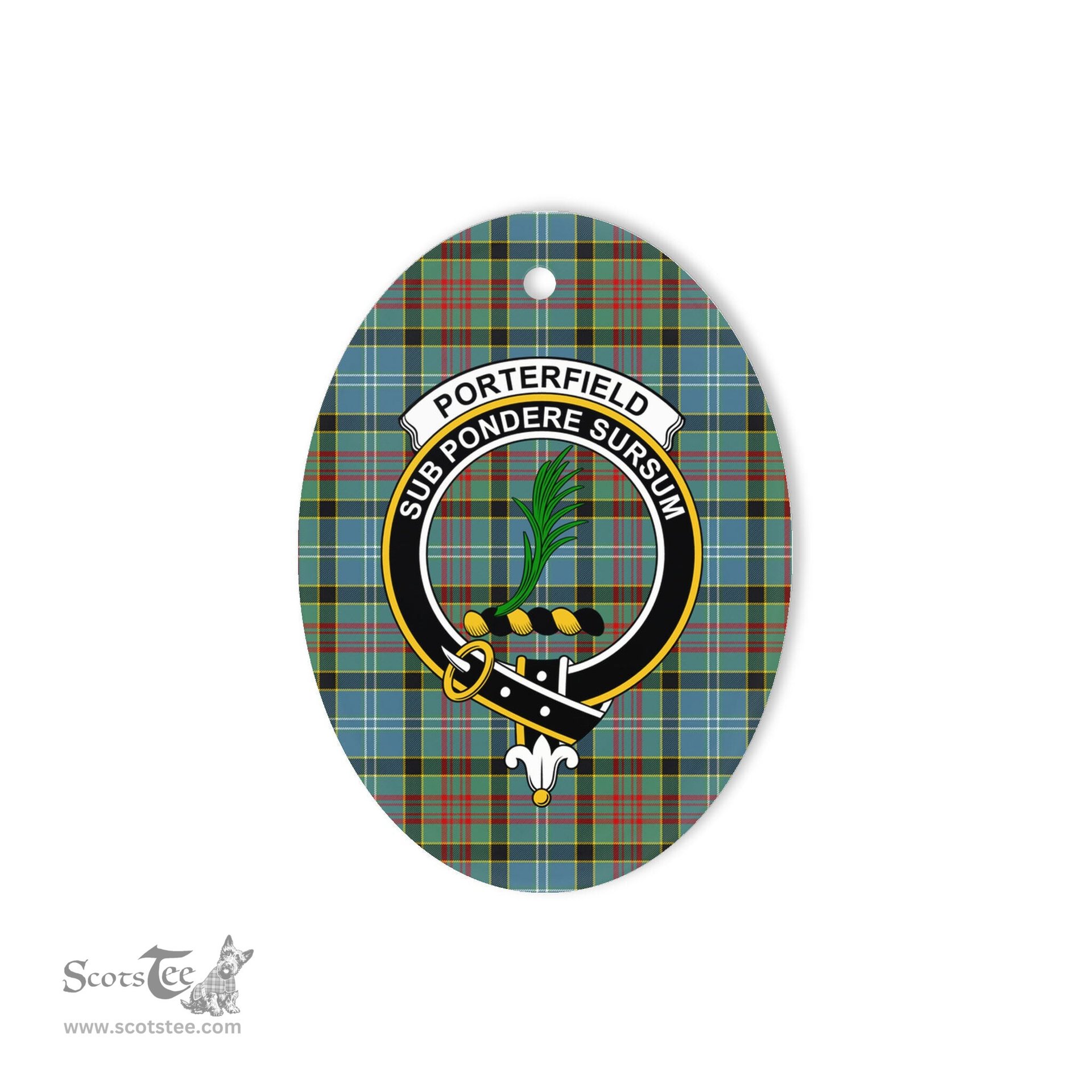 Porterfield Scottish Clan Plaid Ornament Gift. Christmas Tree Ornament Porterfield Clan Tartan Ornament,  ceramic ornament, personalized christmas ornaments, christmas tree ornaments, christmas door decorations, Plaid Ornament, Tartan Ceramic Ornament