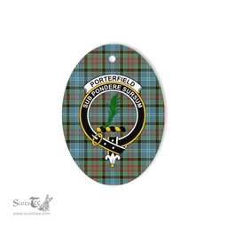Porterfield Scottish Clan Plaid Ornament Gift. Christmas Tree Ornament Porterfield Clan Tartan Ornament,  ceramic ornament, personalized christmas ornaments, christmas tree ornaments, christmas door decorations, Plaid Ornament, Tartan Ceramic Ornament