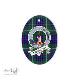 MacIntyre Scottish Clan Badge Plaid Ornament Gift. Christmas Tree Ornament MacIntyre Tartan Ornament,  ceramic ornament, personalized christmas ornaments, christmas tree ornaments, christmas door decorations, Plaid Ornament, Tartan Ceramic Ornament