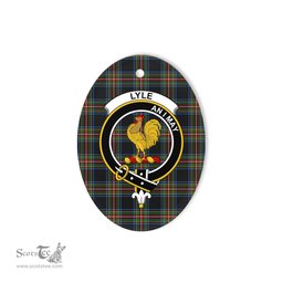 Lyle Scottish Clan Plaid Ornament Gift. Christmas Tree Ornament Lyle Clan Tartan Ornament,  ceramic ornament, personalized christmas ornaments, christmas tree ornaments, christmas door decorations, Plaid Ornament, Tartan Ceramic Ornament