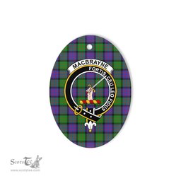 MacBrayne Scottish Clan Plaid Ornament Gift. Christmas Tree Ornament MacBrayne Clan Tartan Ornament,  ceramic ornament, personalized christmas ornaments, christmas tree ornaments, christmas door decorations, Plaid Ornament, Tartan Ceramic Ornament