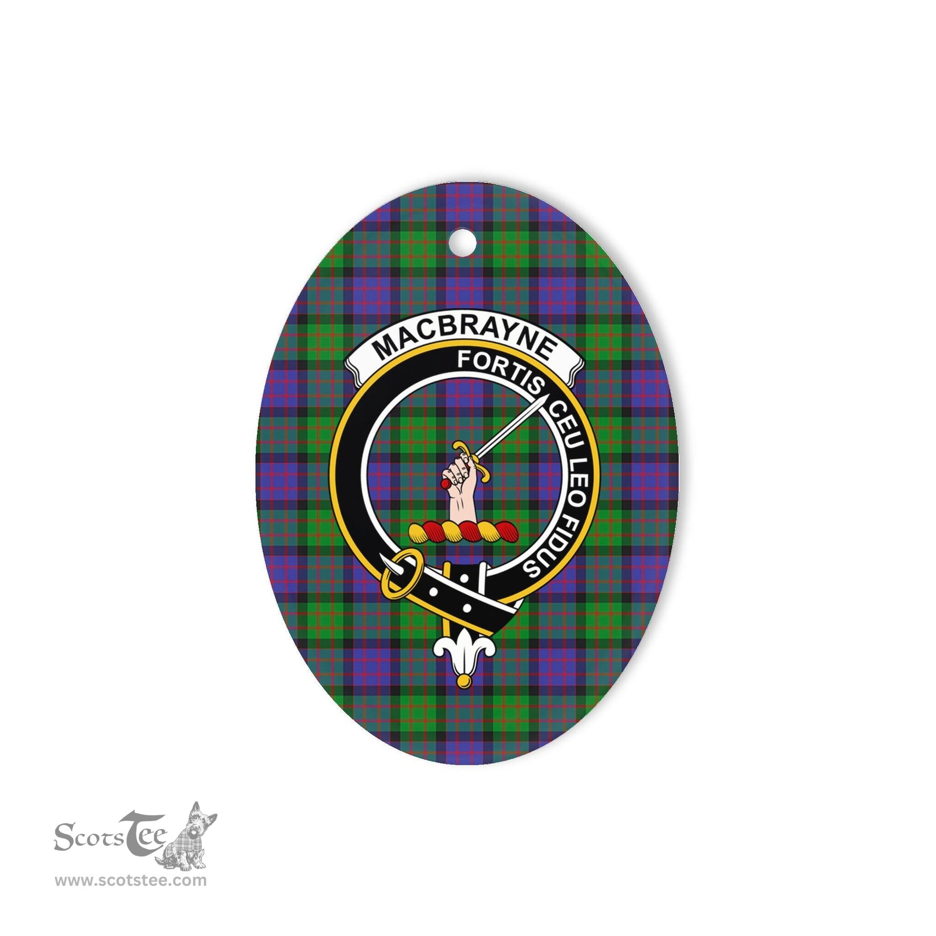 MacBrayne Scottish Clan Plaid Ornament Gift. Christmas Tree Ornament MacBrayne Clan Tartan Ornament,  ceramic ornament, personalized christmas ornaments, christmas tree ornaments, christmas door decorations, Plaid Ornament, Tartan Ceramic Ornament