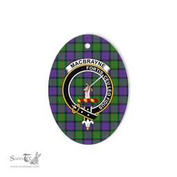 MacBrayne Scottish Clan Plaid Ornament Gift. Christmas Tree Ornament MacBrayne Clan Tartan Ornament,  ceramic ornament, personalized christmas ornaments, christmas tree ornaments, christmas door decorations, Plaid Ornament, Tartan Ceramic Ornament
