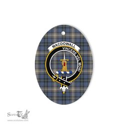 MacDowall Scottish Clan Plaid Ornament Gift. Christmas Tree Ornament MacDowall Clan Tartan Ornament,  ceramic ornament, personalized christmas ornaments, christmas tree ornaments, christmas door decorations, Plaid Ornament, Tartan Ceramic Ornament