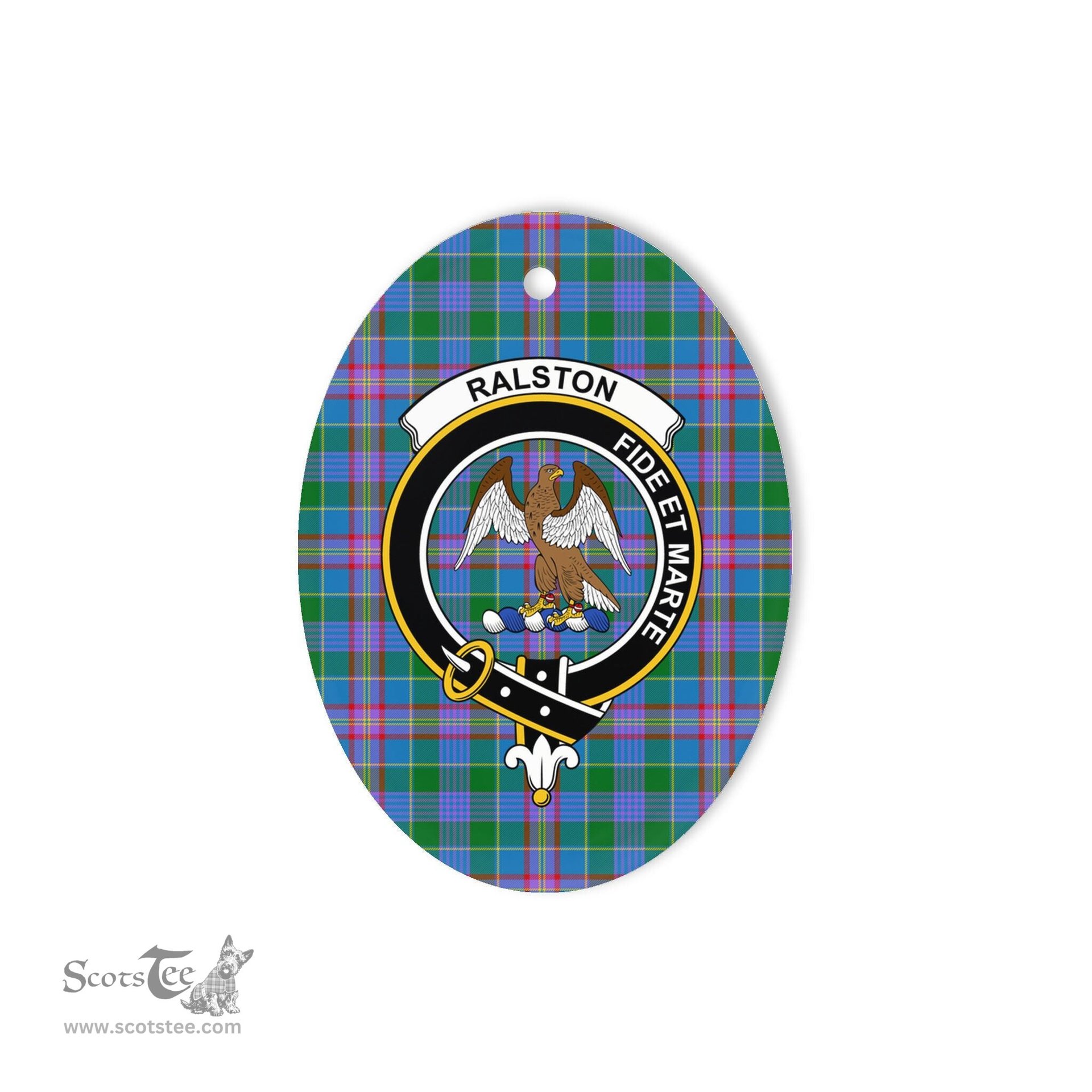 Ralston Scottish Clan Plaid Ornament Gift. Christmas Tree Ornament Ralston Clan Tartan Ornament,  ceramic ornament, personalized christmas ornaments, christmas tree ornaments, christmas door decorations, Plaid Ornament, Tartan Ceramic Ornament