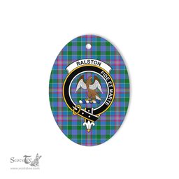 Ralston Scottish Clan Plaid Ornament Gift. Christmas Tree Ornament Ralston Clan Tartan Ornament,  ceramic ornament, personalized christmas ornaments, christmas tree ornaments, christmas door decorations, Plaid Ornament, Tartan Ceramic Ornament