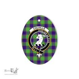 Colville Scottish Clan Plaid Ornament Gift. Christmas Tree Ornament Colville Clan Tartan Ornament,  ceramic ornament, personalized christmas ornaments, christmas tree ornaments, christmas door decorations, Plaid Ornament, Tartan Ceramic Ornament