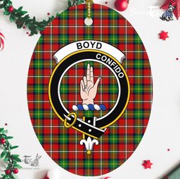 Boyd Scottish Clan Plaid Ornament Gift. Christmas Tree Ornament Boyd Clan Tartan Ornament,  ceramic ornament, personalized christmas ornaments, christmas tree ornaments, christmas door decorations, Plaid Ornament, Tartan Ceramic Ornament