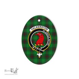 Halkerston Scottish Clan Plaid Ornament Gift. Christmas Tree Ornament Halkerston Clan Tartan Ornament,  ceramic ornament, personalized christmas ornaments, christmas tree ornaments, christmas door decorations, Plaid Ornament, Tartan Ceramic Ornament