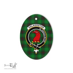 Halkerston Scottish Clan Plaid Ornament Gift. Christmas Tree Ornament Halkerston Clan Tartan Ornament,  ceramic ornament, personalized christmas ornaments, christmas tree ornaments, christmas door decorations, Plaid Ornament, Tartan Ceramic Ornament
