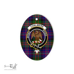 Chalmers Scottish Clan Plaid Ornament Gift. Christmas Tree Ornament Chalmers Clan Tartan Ornament,  ceramic ornament, personalized christmas ornaments, christmas tree ornaments, christmas door decorations, Plaid Ornament, Tartan Ceramic Ornament