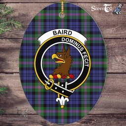 Baird Scottish Clan Plaid Ornament Gift. Christmas Tree Ornament Baird Clan Tartan Ornament,  ceramic ornament, personalized christmas ornaments, christmas tree ornaments, christmas door decorations, Plaid Ornament, Tartan Ceramic Ornament