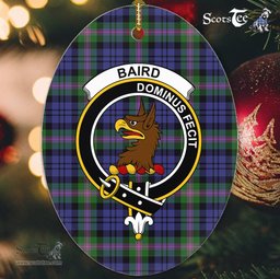 Baird Scottish Clan Plaid Ornament Gift. Christmas Tree Ornament Baird Clan Tartan Ornament,  ceramic ornament, personalized christmas ornaments, christmas tree ornaments, christmas door decorations, Plaid Ornament, Tartan Ceramic Ornament