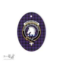 Horsburgh Scottish Clan Plaid Ornament Gift. Christmas Tree Ornament Horsburgh Clan Tartan Ornament,  ceramic ornament, personalized christmas ornaments, christmas tree ornaments, christmas door decorations, Plaid Ornament, Tartan Ceramic Ornament