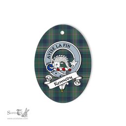 Kennedy Scottish Clan Badge Plaid Ornament Gift. Christmas Tree Ornament Kennedy Tartan Ornament,  ceramic ornament, personalized christmas ornaments, christmas tree ornaments, christmas door decorations, Plaid Ornament, Tartan Ceramic Ornament