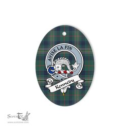 Kennedy Scottish Clan Badge Plaid Ornament Gift. Christmas Tree Ornament Kennedy Tartan Ornament,  ceramic ornament, personalized christmas ornaments, christmas tree ornaments, christmas door decorations, Plaid Ornament, Tartan Ceramic Ornament