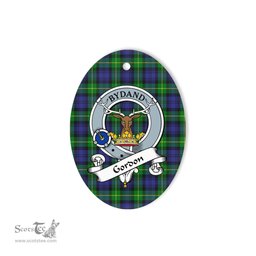 Gordon Scottish Clan Badge Plaid Ornament Gift. Christmas Tree Ornament Gordon Tartan Ornament,  ceramic ornament, personalized christmas ornaments, christmas tree ornaments, christmas door decorations, Plaid Ornament, Tartan Ceramic Ornament