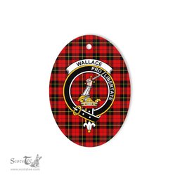 Wallace Scottish Clan Plaid Ornament Gift. Christmas Tree Ornament Wallace Clan Tartan Ornament,  ceramic ornament, personalized christmas ornaments, christmas tree ornaments, christmas door decorations, Plaid Ornament, Tartan Ceramic Ornament