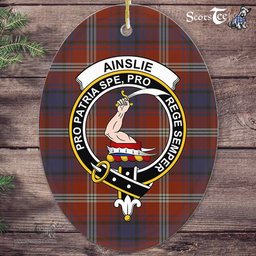 Ainslie Scottish Clan Plaid Ornament Gift. Christmas Tree Ornament Ainslie Clan Tartan Ornament,  ceramic ornament, personalized christmas ornaments, christmas tree ornaments, christmas door decorations, Plaid Ornament, Tartan Ceramic Ornament