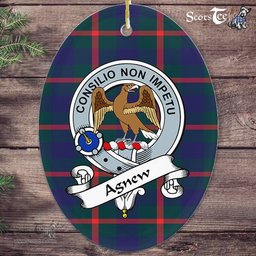 Agnew Scottish Clan Badge Plaid Ornament Gift. Christmas Tree Ornament Agnew Tartan Ornament,  ceramic ornament, personalized christmas ornaments, christmas tree ornaments, christmas door decorations, Plaid Ornament, Tartan Ceramic Ornament