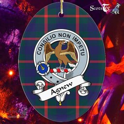 Agnew Scottish Clan Badge Plaid Ornament Gift. Christmas Tree Ornament Agnew Tartan Ornament,  ceramic ornament, personalized christmas ornaments, christmas tree ornaments, christmas door decorations, Plaid Ornament, Tartan Ceramic Ornament