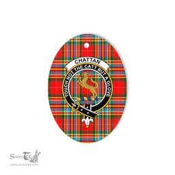 Chattan Scottish Clan Plaid Ornament Gift. Christmas Tree Ornament Chattan Clan Tartan Ornament,  ceramic ornament, personalized christmas ornaments, christmas tree ornaments, christmas door decorations, Plaid Ornament, Tartan Ceramic Ornament