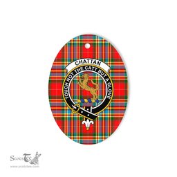 Chattan Scottish Clan Plaid Ornament Gift. Christmas Tree Ornament Chattan Clan Tartan Ornament,  ceramic ornament, personalized christmas ornaments, christmas tree ornaments, christmas door decorations, Plaid Ornament, Tartan Ceramic Ornament