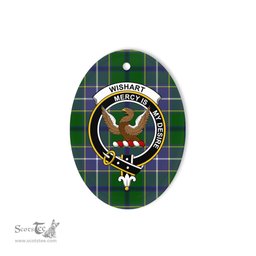 Wishart Scottish Clan Plaid Ornament Gift. Christmas Tree Ornament Wishart Clan Tartan Ornament,  ceramic ornament, personalized christmas ornaments, christmas tree ornaments, christmas door decorations, Plaid Ornament, Tartan Ceramic Ornament