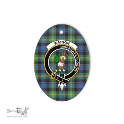 Watson Scottish Clan Plaid Ornament Gift. Christmas Tree Ornament Watson Clan Tartan Ornament,  ceramic ornament, personalized christmas ornaments, christmas tree ornaments, christmas door decorations, Plaid Ornament, Tartan Ceramic Ornament