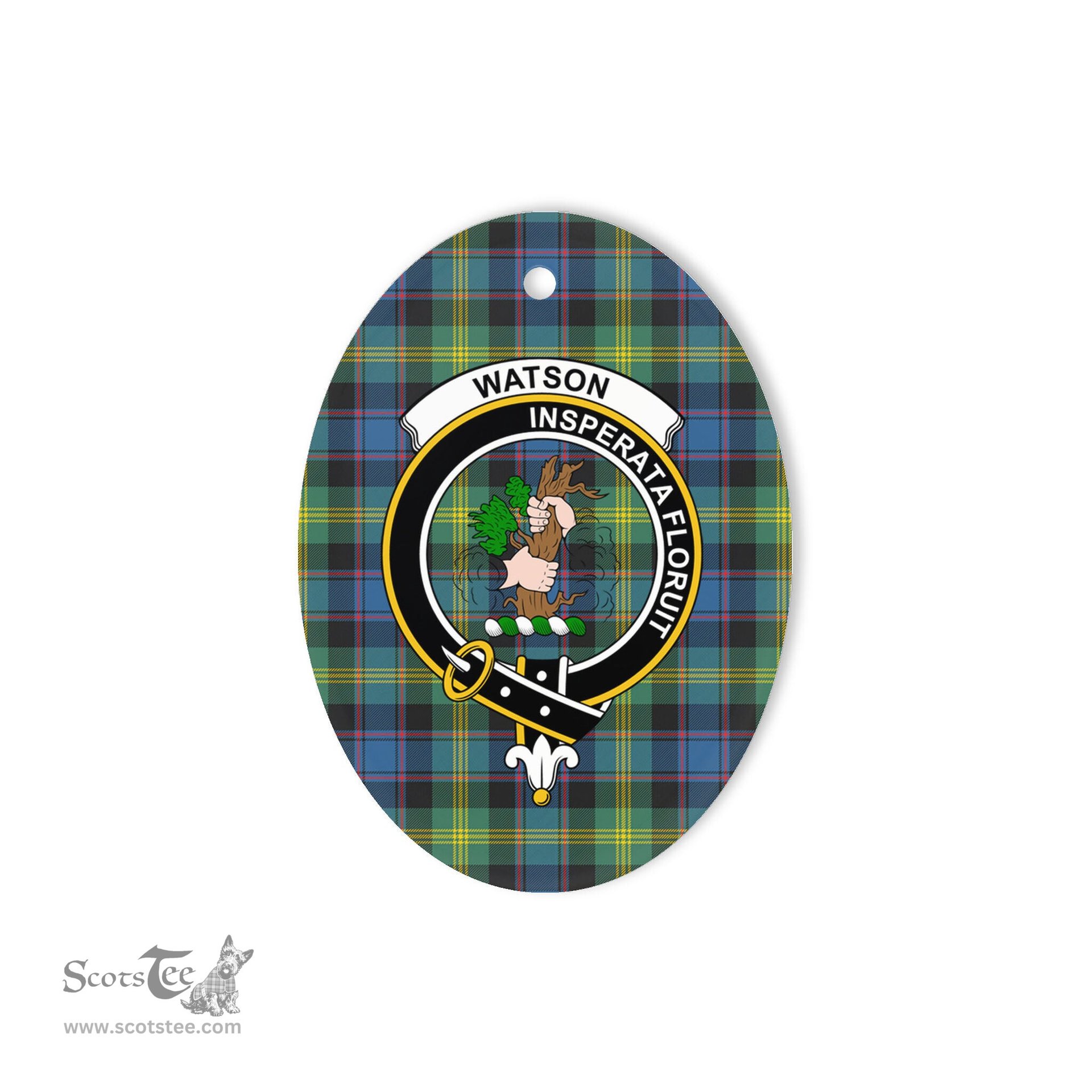 Watson Scottish Clan Plaid Ornament Gift. Christmas Tree Ornament Watson Clan Tartan Ornament,  ceramic ornament, personalized christmas ornaments, christmas tree ornaments, christmas door decorations, Plaid Ornament, Tartan Ceramic Ornament