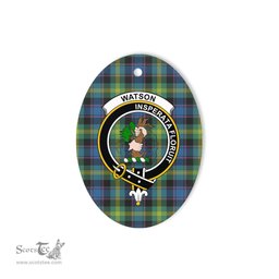 Watson Scottish Clan Plaid Ornament Gift. Christmas Tree Ornament Watson Clan Tartan Ornament,  ceramic ornament, personalized christmas ornaments, christmas tree ornaments, christmas door decorations, Plaid Ornament, Tartan Ceramic Ornament