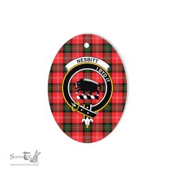 Nesbitt Scottish Clan Plaid Ornament Gift. Christmas Tree Ornament Nesbitt Clan Tartan Ornament,  ceramic ornament, personalized christmas ornaments, christmas tree ornaments, christmas door decorations, Plaid Ornament, Tartan Ceramic Ornament