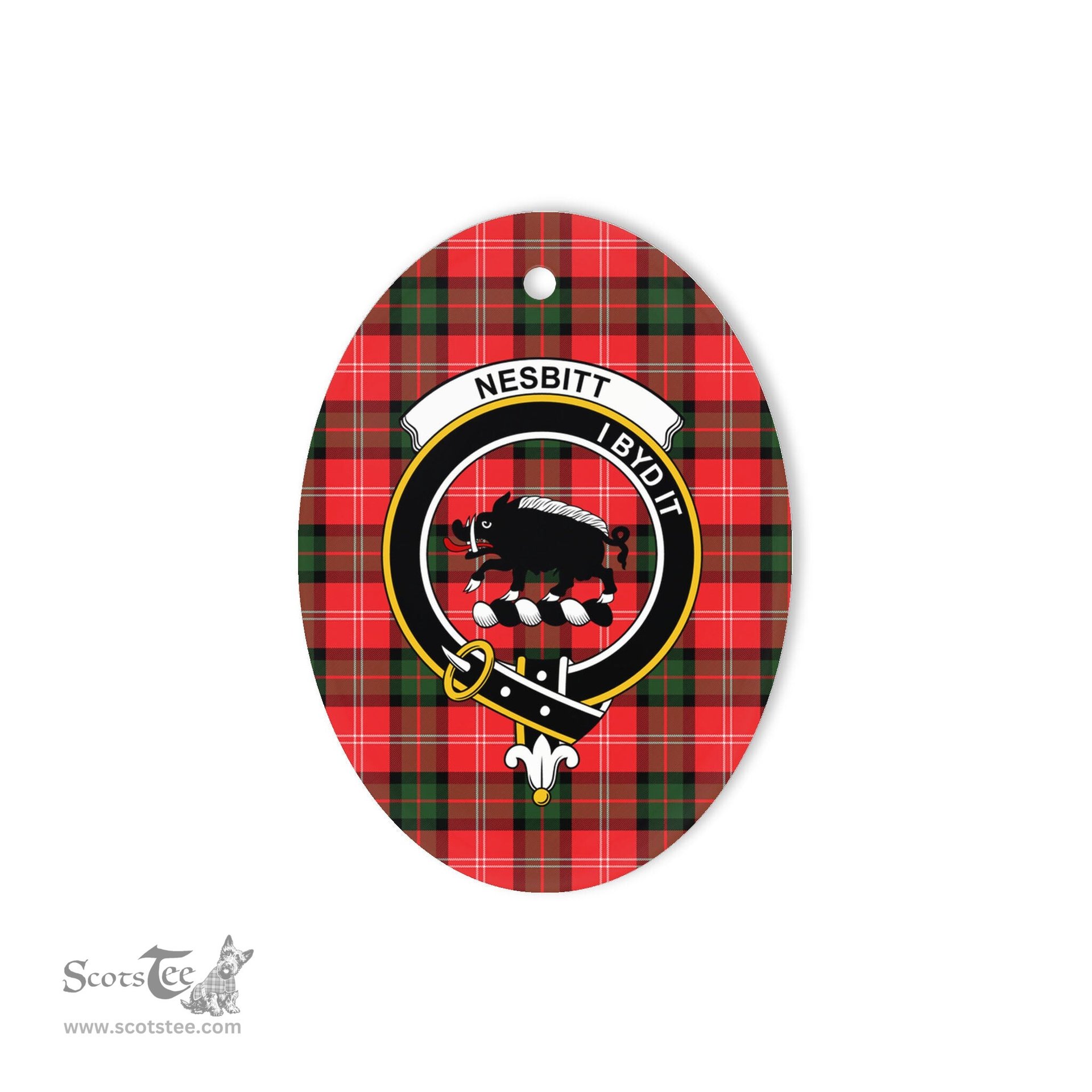 Nesbitt Scottish Clan Plaid Ornament Gift. Christmas Tree Ornament Nesbitt Clan Tartan Ornament,  ceramic ornament, personalized christmas ornaments, christmas tree ornaments, christmas door decorations, Plaid Ornament, Tartan Ceramic Ornament