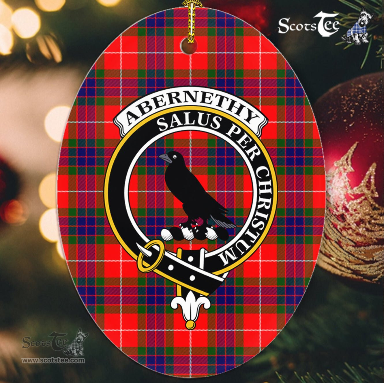 Abernethy Scottish Clan Plaid Ornament Gift. Christmas Tree Ornament Abernethy Clan Tartan Ornament,  ceramic ornament, personalized christmas ornaments, christmas tree ornaments, christmas door decorations, Plaid Ornament, Tartan Ceramic Ornament