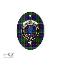 Forsyth Scottish Clan Plaid Ornament Gift. Christmas Tree Ornament Forsyth Clan Tartan Ornament,  ceramic ornament, personalized christmas ornaments, christmas tree ornaments, christmas door decorations, Plaid Ornament, Tartan Ceramic Ornament