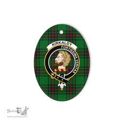 Kirkaldy of Grange Scottish Clan Plaid Ornament Gift. Christmas Tree Ornament Kirkaldy of Grange Clan Tartan Ornament,  ceramic ornament, personalized christmas ornaments, christmas tree ornaments, christmas door decorations, Plaid Ornament, Tartan Ceramic Ornament