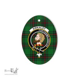 Kirkaldy of Grange Scottish Clan Plaid Ornament Gift. Christmas Tree Ornament Kirkaldy of Grange Clan Tartan Ornament,  ceramic ornament, personalized christmas ornaments, christmas tree ornaments, christmas door decorations, Plaid Ornament, Tartan Ceramic Ornament