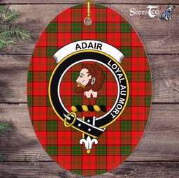 Adair Scottish Clan Plaid Ornament Gift. Christmas Tree Ornament Adair Clan Tartan Ornament,  ceramic ornament, personalized christmas ornaments, christmas tree ornaments, christmas door decorations, Plaid Ornament, Tartan Ceramic Ornament