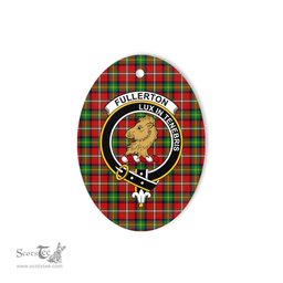 Fullerton Scottish Clan Plaid Ornament Gift. Christmas Tree Ornament Fullerton Clan Tartan Ornament,  ceramic ornament, personalized christmas ornaments, christmas tree ornaments, christmas door decorations, Plaid Ornament, Tartan Ceramic Ornament