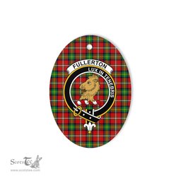 Fullerton Scottish Clan Plaid Ornament Gift. Christmas Tree Ornament Fullerton Clan Tartan Ornament,  ceramic ornament, personalized christmas ornaments, christmas tree ornaments, christmas door decorations, Plaid Ornament, Tartan Ceramic Ornament