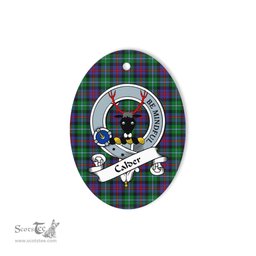Calder Scottish Clan Badge Plaid Ornament Gift. Christmas Tree Ornament Calder Tartan Ornament,  ceramic ornament, personalized christmas ornaments, christmas tree ornaments, christmas door decorations, Plaid Ornament, Tartan Ceramic Ornament