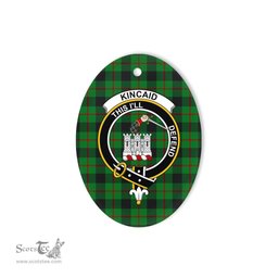 Kincaid Scottish Clan Plaid Ornament Gift. Christmas Tree Ornament Kincaid Clan Tartan Ornament,  ceramic ornament, personalized christmas ornaments, christmas tree ornaments, christmas door decorations, Plaid Ornament, Tartan Ceramic Ornament
