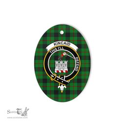 Kincaid Scottish Clan Plaid Ornament Gift. Christmas Tree Ornament Kincaid Clan Tartan Ornament,  ceramic ornament, personalized christmas ornaments, christmas tree ornaments, christmas door decorations, Plaid Ornament, Tartan Ceramic Ornament
