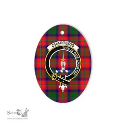 Charteris Scottish Clan Plaid Ornament Gift. Christmas Tree Ornament Charteris Clan Tartan Ornament,  ceramic ornament, personalized christmas ornaments, christmas tree ornaments, christmas door decorations, Plaid Ornament, Tartan Ceramic Ornament