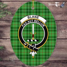 Blane Scottish Clan Plaid Ornament Gift. Christmas Tree Ornament Blane Clan Tartan Ornament,  ceramic ornament, personalized christmas ornaments, christmas tree ornaments, christmas door decorations, Plaid Ornament, Tartan Ceramic Ornament